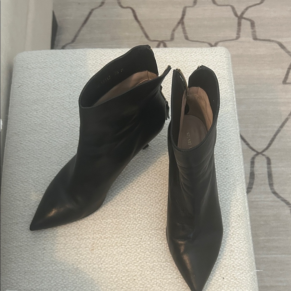 Stuart Weitzman Black Ankle Boots